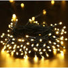 Set 2 x Decoratiune cu Incarcare Solara 100 LED, 10 Metri - Alb Cald