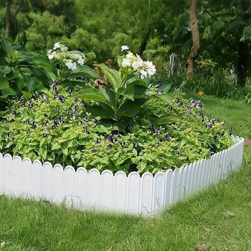Set 6 Garduri Decorative Pentru Gradina, Albe, 1.2 M x 22 cm – ProRedus.ro