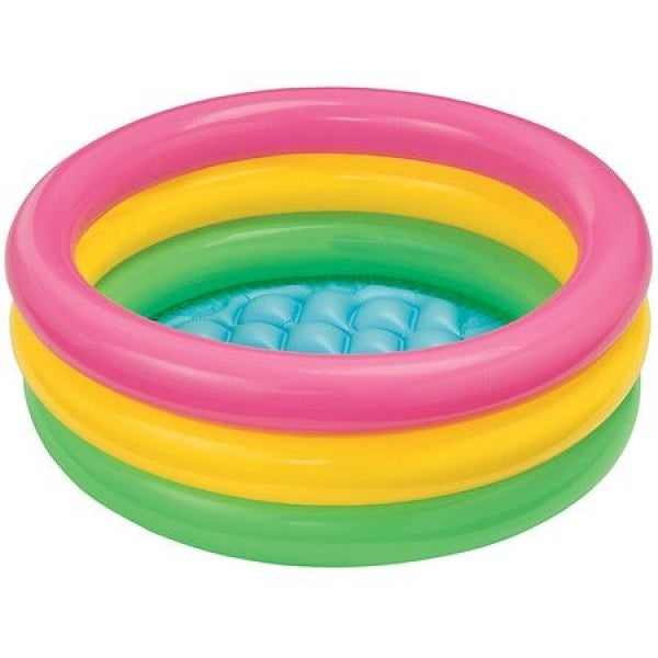 Piscina Gonflabila Intex cu 3 Inele, 86 x 25 cm + Cadou Mingee Gonflabila pentru Apa