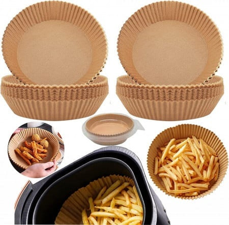 Set 100 hartii de copt pentru friteuza 16 cm