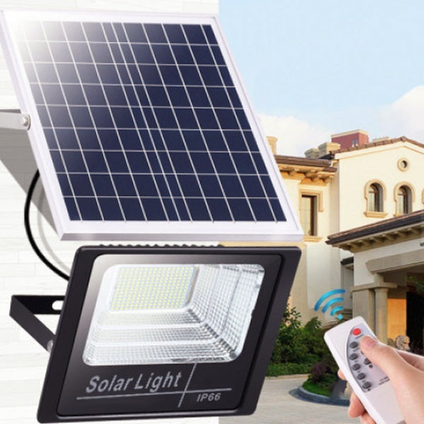 Set 2 x Proiector cu Panou Solar, Telecomanda Inclusa, Putere 50W