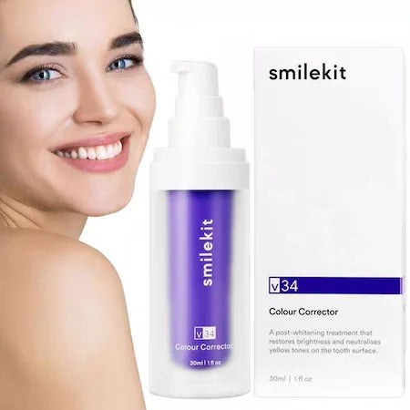 Set 2 x Spuma Eficienta V34 SmileKit Pentru Albirea Dintilor 30ml