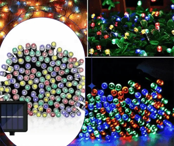 Lichidare de Stoc! Set 4 x Decoratiune cu Incarcare Solara pentru Gradina, 100 LED, 10 Metri