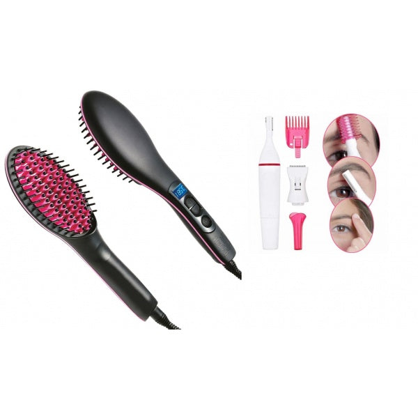 Set cosmetica : Perie indreptat parul Straight Artifact + Trimmer electric Sweet Precision