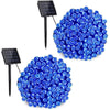 Set 2 x Decoratiune solara 30m 300 leduri - albastru