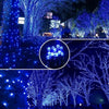 Set 2 x Decoratiune cu Incarcare Solara, 50 metri, 500 led - Albastru