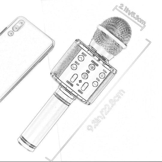 Microfon karaoke wireless bluetooth WS-858