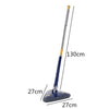 Mop inovativ CleanMaster, de mana, reglabil, rotire 360, triunghi, albastru