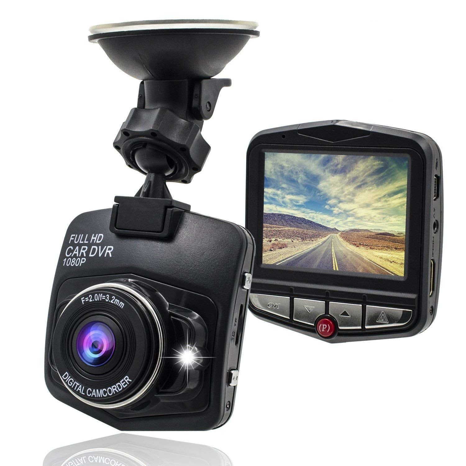 Mini camera auto 1080P Full HD, ecran LCD neagra