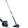 Mop inovativ CleanMaster, de mana, reglabil, rotire 360, triunghi, albastru