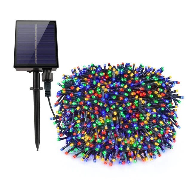 Set 3 x Instalatie solara 100 LED - multicolor