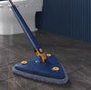 Mop inovativ CleanMaster, de mana, reglabil, rotire 360, triunghi, albastru