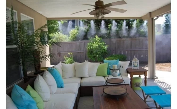 Kit racire terasa cu vapori de apa. Sistem racire cu ceata pentru terasa. 15 M