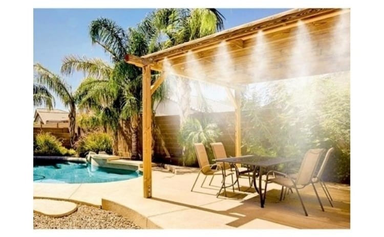 Kit racire terasa cu vapori de apa. Sistem racire cu ceata pentru terasa. 10 M