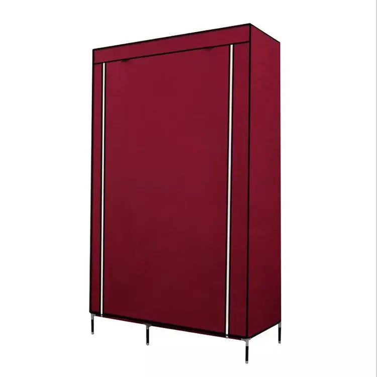 Lichidare de Stoc! Dulap de haine din panza cu schelet metalic 105 x 45 x 175 cm,  inchidere cu fermoar vertical, cadrul stabil