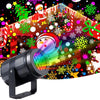 Proiector 16 figurine rotative cu tematica de Craciun, RGB 4W, pentru interior