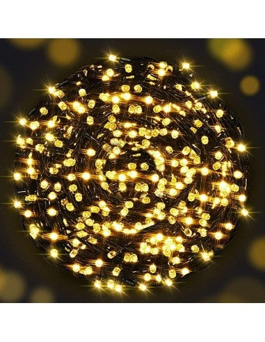 Instalatie de Craciun, tip liniara, alimentare 220V, pentru exterior, 1000 led-uri, 100m