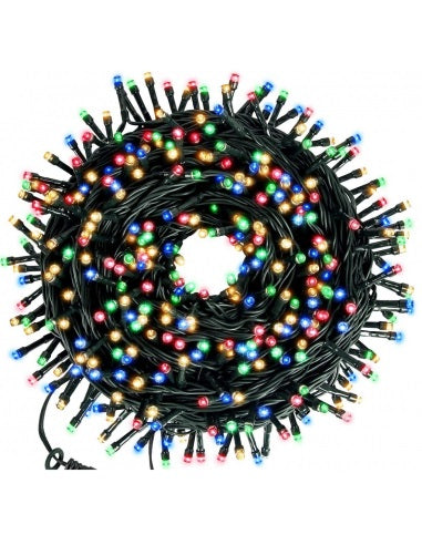 Instalatie de Craciun, tip liniara, alimentare 220V, pentru exterior, 1000 led-uri, 100m