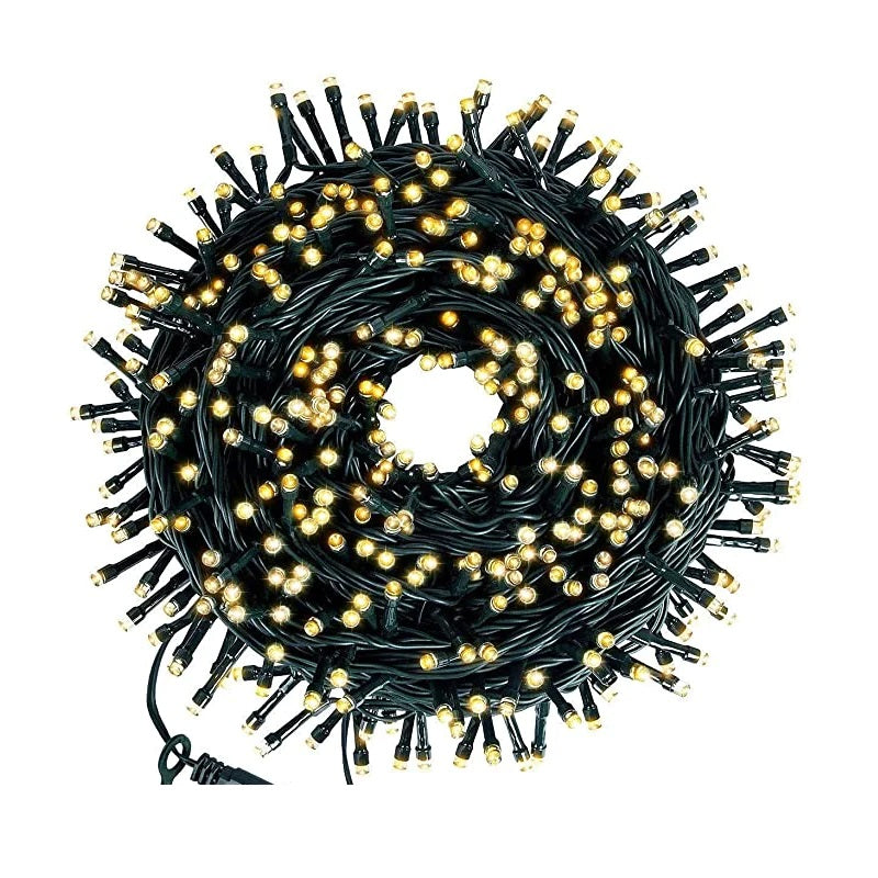 Instalatie de Craciun, tip liniara, alimentare 220V, pentru exterior, 1000 led-uri, 100m