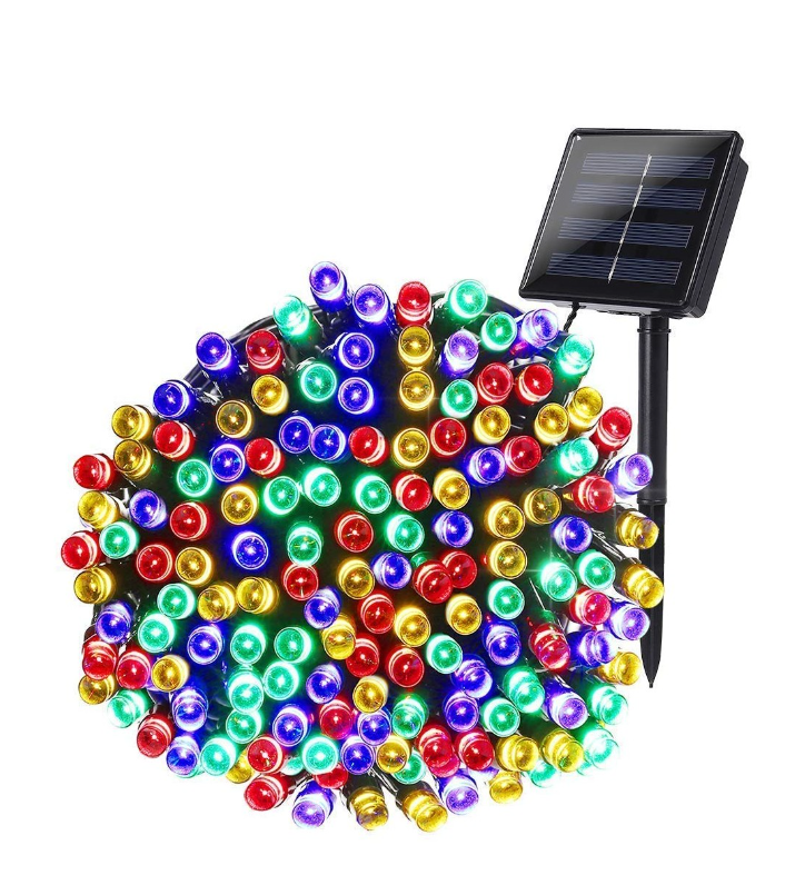 Oferta 1+1 Instalatie cu incarcare solara  100 led, 10 metri,