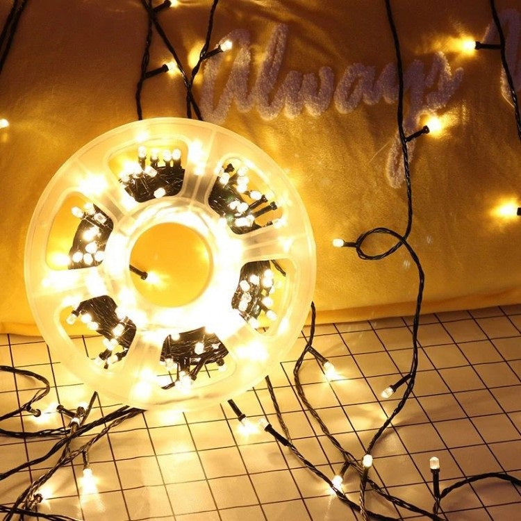 Instalatie de Craciun, tip liniara, alimentare 220V, pentru exterior, 1000 led-uri, 100m