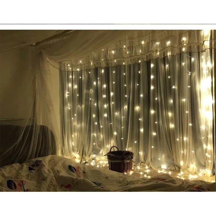 Instalatie tip perdea 3 x 3m pentru interior - alb rece