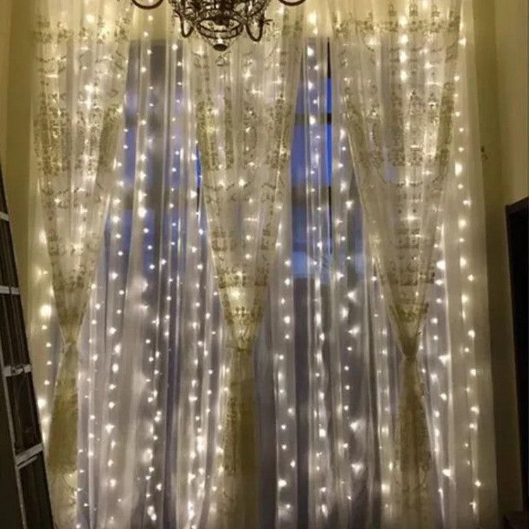 Set 3 x Instalatie tip perdea 3 x 3m pentru interior - alb rece