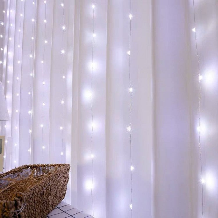 Oferta 1+1 Instalatie tip perdea 3 x 3m pentru interior - alb rece