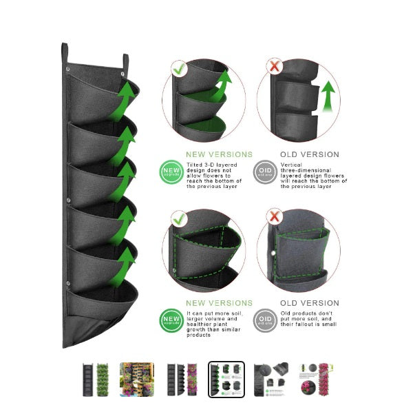 Set 2 x Jardiniera pentru Gradina cu 6 Sertare