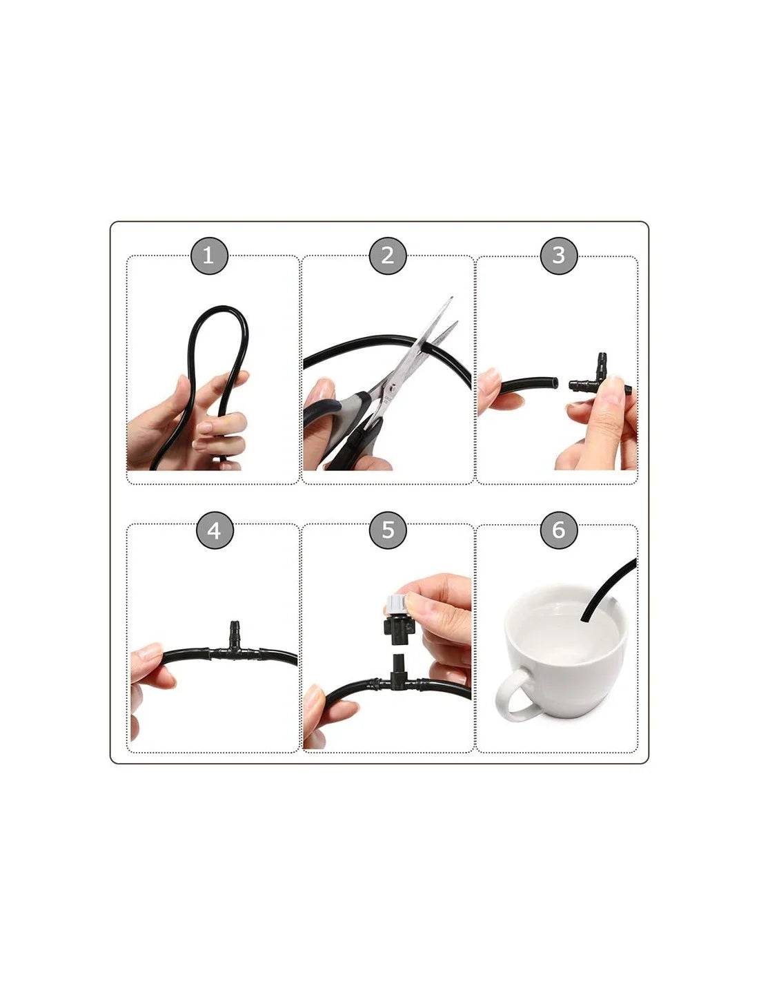 Kit racire terasa cu vapori de apa. Sistem racire cu ceata pentru terasa. 15 M