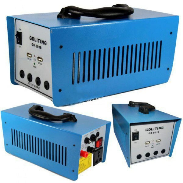 Kit cu Panou Solar, 100 W, 220V, Alimentare TV, 3 Becuri, 12 Volti