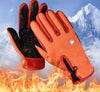 Set Cagula Cu Protectie Pentru Gat – Material Polar + Manusi Termoizolante - Orange