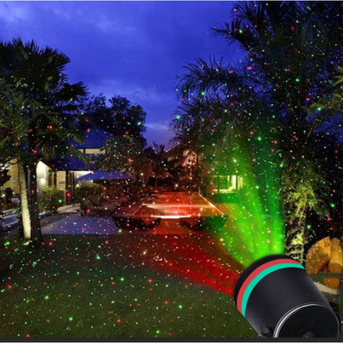 Proiector Laser Light cu lumini verzi si rosii pentru exteriorul casei
