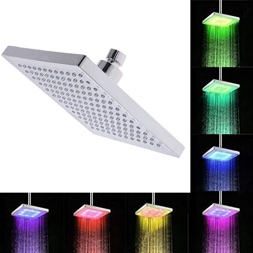 Cap de dus XXL cu LED  Multicolor si Senzor de Temperatura