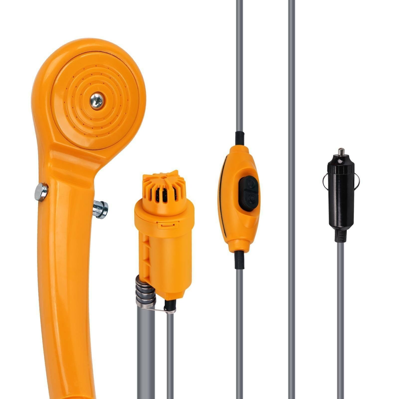 Set Dus Auto Portabil pentru Camping, 12 V, cablu 5M