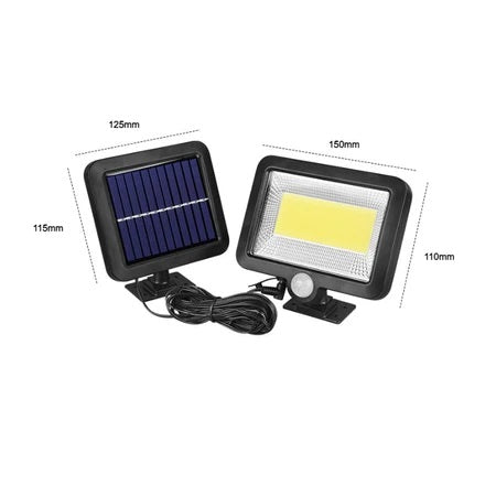 Set 3 x Lampa cu incarcare solara si senzor de miscare SL-F100, 3 moduri de iluminare