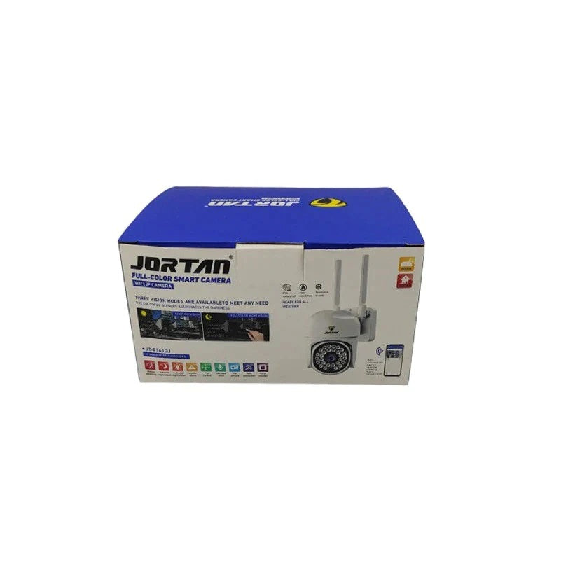 Camera de Supraveghere Video Jortan JT-8161, 32 Leduri, Rotative, Senzor de Miscare si Infrarosu Rezistanta la apa + Card 32GB