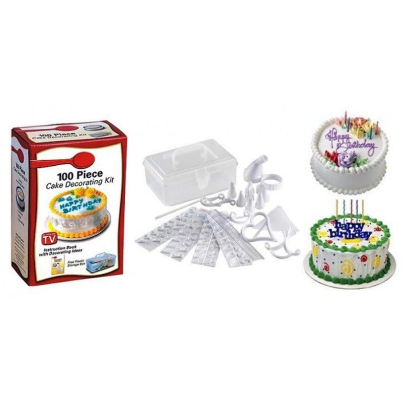 Set decorat torturi si prajituri cu 100 de piese