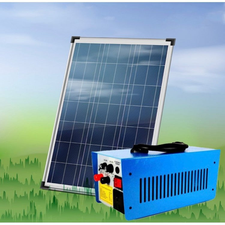 Kit cu Panou Solar, 100 W, 220V, Alimentare TV, 3 Becuri, 12 Volti