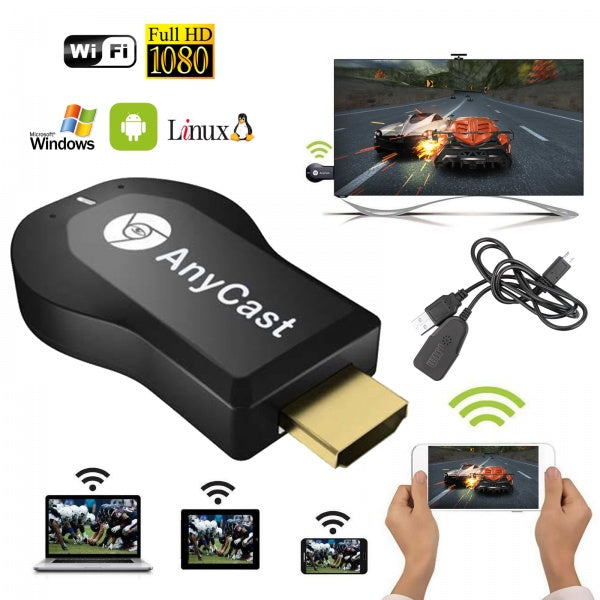 AnyCast Media Player HDMI Full HD transforma televizorul clasic in Smart TV