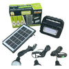 Kit Panou Solar cu 3 Becuri, Lanterna, GD-8080