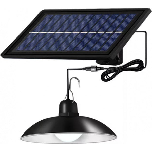 Set Panou Solar cu 2 Becuri LED cu Aplica, Telecomanda, 50W