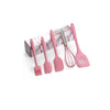 Set 5 ustensile de bucatarie din silicon roz